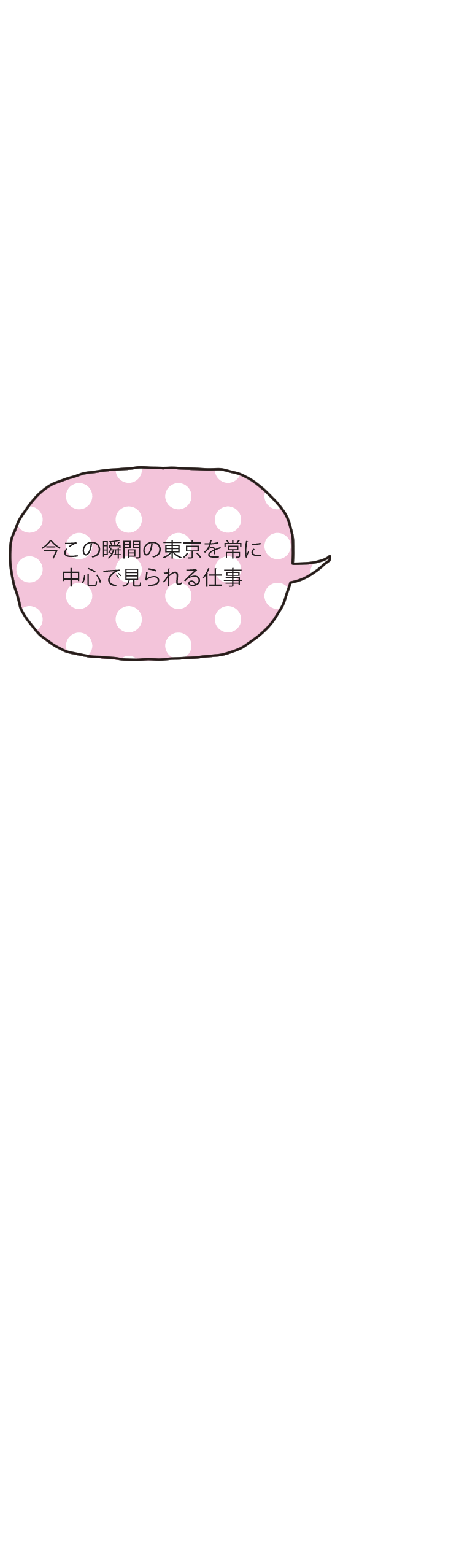 今この瞬間の東京を常に中心で見られる仕事